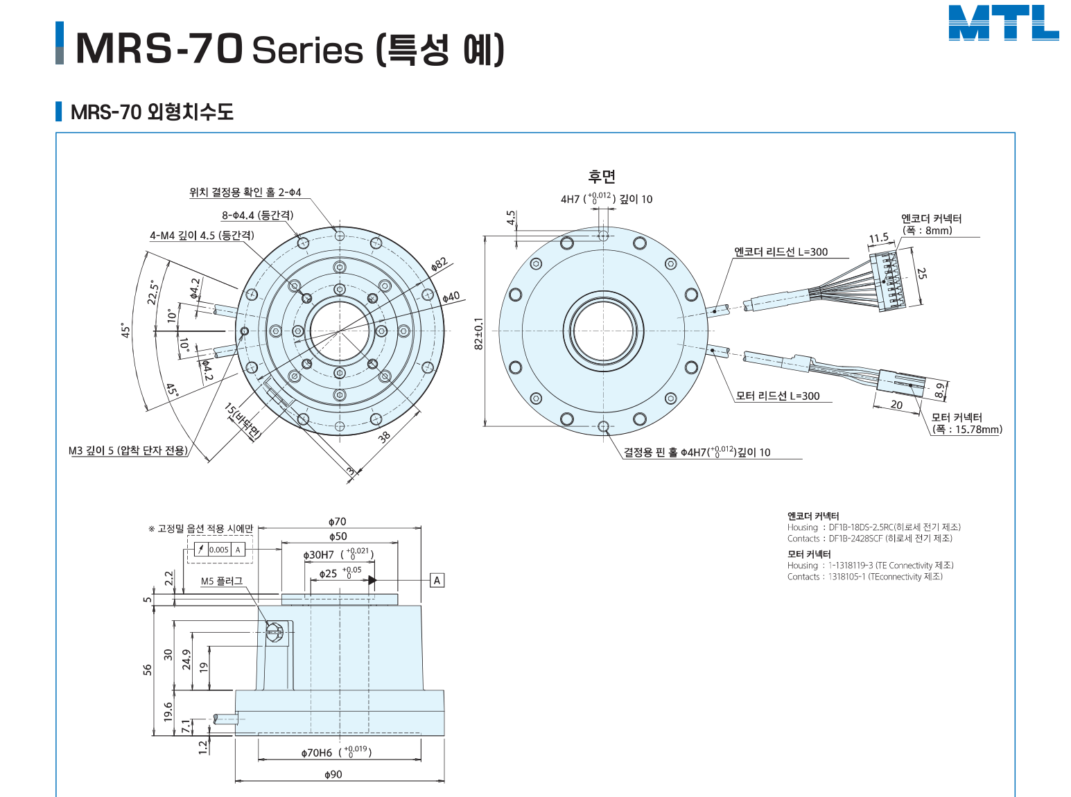 MRS-70 Series 외형치수도